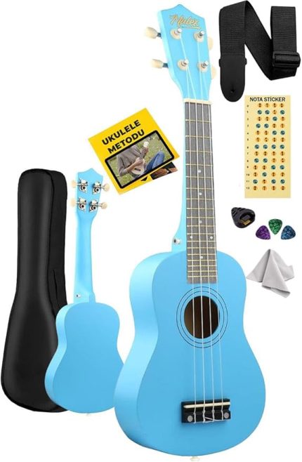 UKX-233BL Mavi Concert Ukulele (Askı Çanta Metod Pena)