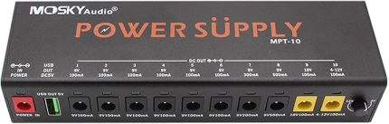 Bağımsız Kısa Devre Korumalı 11 Kanallı Gitar Pedalı Güç Kaynağı d 9V/12V/18V Efekt Pedalı için Güç Kaynağı Siyah AB Fişi