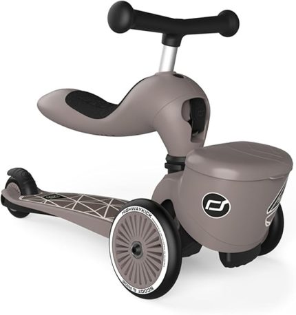 & Ride Üniseks – Baby Highwaykick 1 Lifestyle Kickboard Oturaklı ve Kaplı... (Brown Lines)