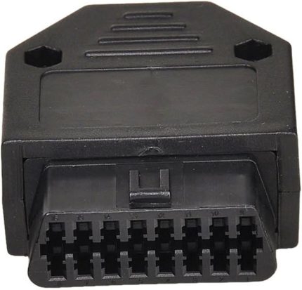 OBD2 OBD II konnektörü 16 kutuplu teşhis aleti adaptörü OBD konnektörü + gövde + terminal + vidalar