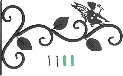 Asılı Bitkiler Braketi Ferforje Duvar Ekici Kanca Saksılar Askı Oturma Odası Balkon için