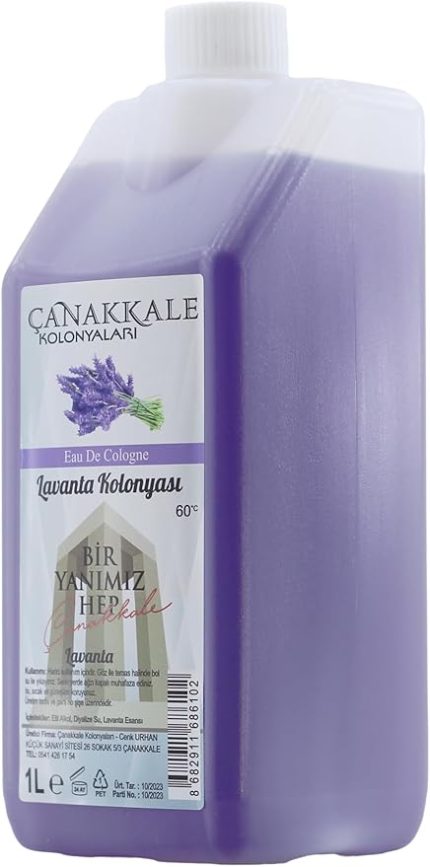 KOLONYALARI Lavanta Kolonyası -1 Litre - (BİDON) Korumalı Kapak - Yeni Model