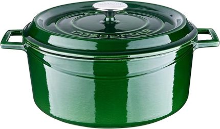 Metal Premium Serisi - Döküm Yuvarlak Tencere, 28 cm, Yeşil