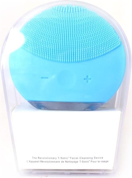 Temizleme Cihazı Titreşimli Masaj Aleti Makyaj Temizleyici Mavi