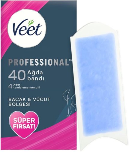 Professional Hassas Ciltler İçin Ağda Bandı, Bacak ve Vücut Bölgesi, 40'lı Süper Fırsat Paketi