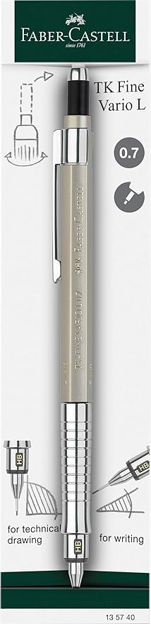 Vario Lüx Versatil Kalem, 0.7 mm Uç, Sertlik Ayarlı Metal Uç, Silgili, Ergonomik Tutuş, Champagne Gold Rengi