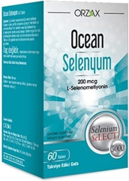 Selenyum 200 mcg L-Selenometiyonin içeren Takviye Edici Gıda (1 x 60 Tablet)
