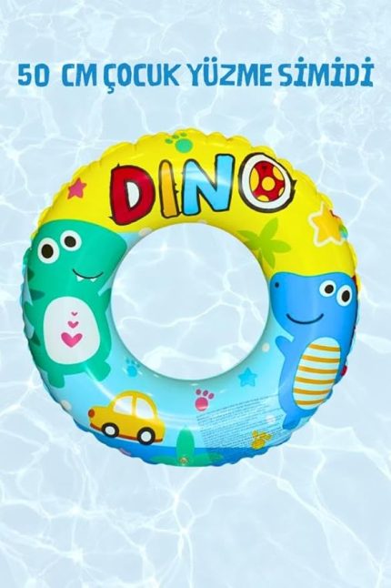 Yaş Mavi 50 cm Şişme Bebek Deniz Simidi, Havuz Plaj Can Simidi, Şişme Yüzme Simidi