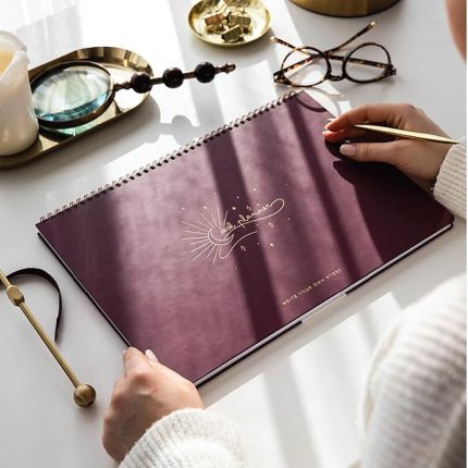 Haftalık Spiralli Masaüstü Planlayıcı 24x34 cm - Desk Planner Bordo