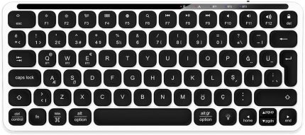 Business Pro Mini Bluetooth Kablosuz Klavye Gri