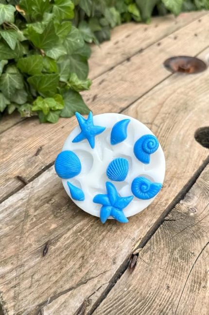 Concept Deniz Mahsulü Sekizli Mum Kalıbı (Silikon)