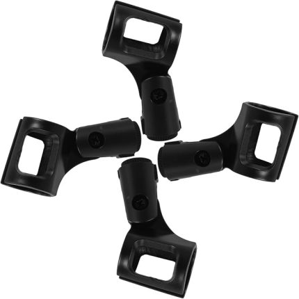 Pratik Mikrofon Kelepçesi Seti Evrensel Kullanım Için 4 Adet Mikrofon Sabitleme Klipsi Hafif Ve Taşınabilir