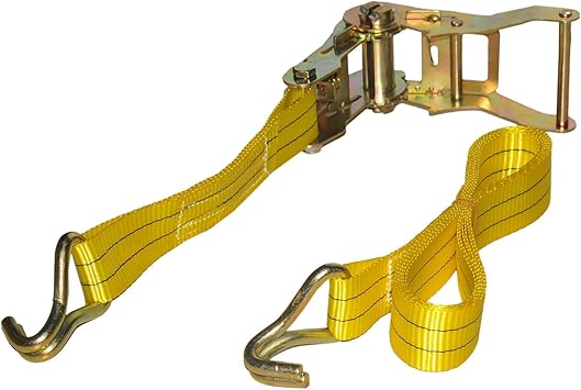 Safeset SG40 35mm 1,5 İnç Spanzet 6 Mt 1000-2000daN 8 mm Çift J Kanca 1.1 Yük Gerdirme Halatı - Görsel 3