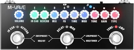 CUBE BABY Taşınabilir Çok Fonksiyonlu Elektro Gitar Kablosuz Müzik Çalma ile Kombine Efekt Pedalı Telefon Ses Arayüzü Fonksiyonu