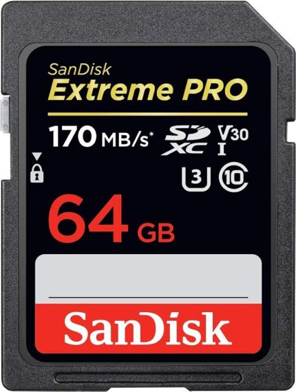 Extreme Pro Sdxc Uhs-I Hafıza Kartı 64 Gb (V30, U3, 4K Uhd Videolar, 170 Mb/S Okuma Hızı, Isı Ve Soğuğa Dayanıklı)