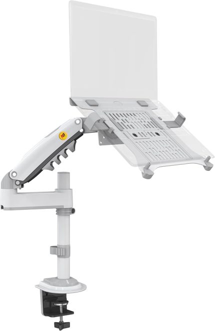 Bayou NB H100-FP Amortisörlü 10"-17" Laptop Standı (Beyaz)