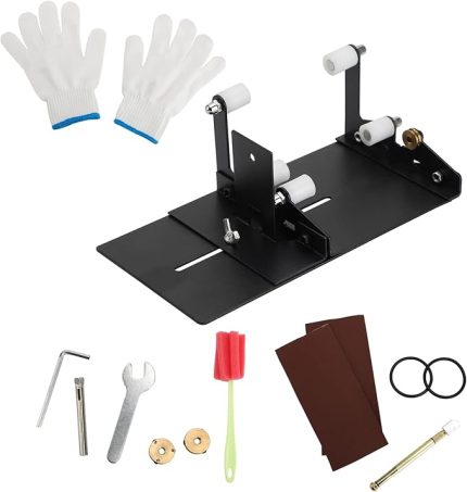 Cam Şişe Kesici, Eldiven Ve Aksesuarlarla Yükseltilmiş Şişe Kesme Alet Seti, Şarap, Bira, Likör, Viski, Şampanya, Şişe Kesici Kesim Için DIY Makinesi (10 adet)