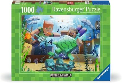 Mojang Minecraft Mozaik 1000 Parça Yetişkinler İçin Yapboz - 12000421 - El İşi Aletler, Almanya'da Üretilmiştir, Her Parça Birbirine Mükemmel Uyar