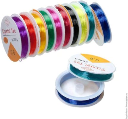 Adet Renkli 1 Mm Esnek Silikon El İşi Takı Aksesuar Misinası