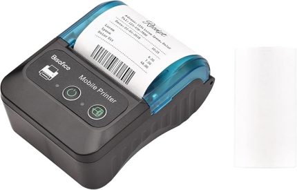 Taşınabilir 58mm Makbuz Termal Yazıcı 2 inç Mini Mobil Cep Yazıcıları 1 Termal Kağıt Rulolu USB ve Kablosuz BT Bağlantısı Office Market Restoran Satışları Perakende Mağazası için