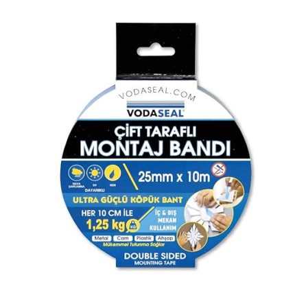 53.01.021 Çift Taraflı Montaj Bandı, 25x10