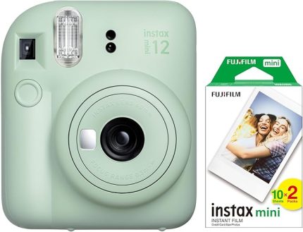 mini 12 Yeşil Fotoğraf Makinesi ve 20'li mini Film