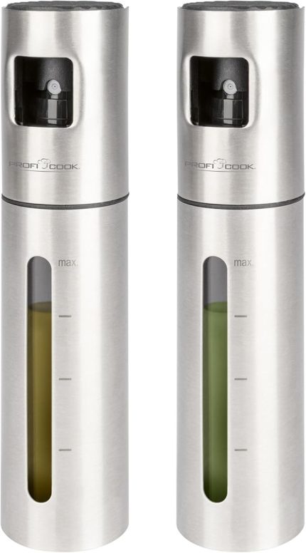 Cook Yağ Püskürtücü, 2'li Set | 100 ml Yağ Spreyi Sprey Şişesi, Sirke, Su ve Daha Fazlası için | Yemek Yapma, Mutfak, Fitness ve Diyet için Yağ Püskürtme Şişesi | Ölçekli Yağ Püskürtücü | Yemek