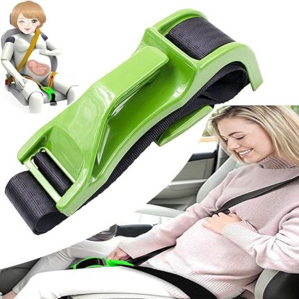 kılıfı ayarlayıcı, hamilelik emniyet kemeri, hamilelik darbe kemeri, kadınlar ve erkekler, hamile anneler için konfor ve özgürlük, doğmamış bebeğin karnını korur (yeşil düz)