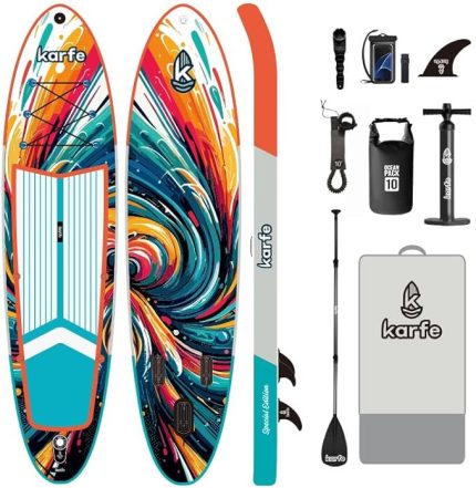 (335cm) SUP Şişme Kürek Sörfü - Stand Up Paddle Board - Tüm Yardımcı Ekipmanlar Pakete Dahildir (Wave Harmony)