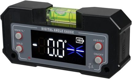Dijital Açı Ölçer Sıvı Seviye Bulucu Eğimölçer Eğim Ölçer XY Eksen Ahşap İşleme Testeresi 3D Yazıcı Araçları Manyetik Taban 4 x 90° Ölçüyor Net Ekran ve Mutlak ve Göreli Ölçüm için Dijital