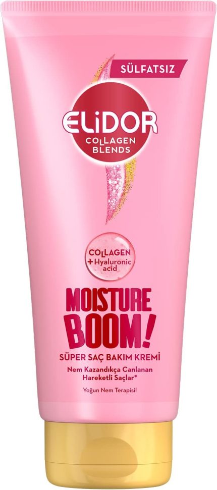 Collagen Blends Sülfatsız Süper Saç Bakım Kremi Moisture Boom Yoğun Nem Terapisi 170 ml
