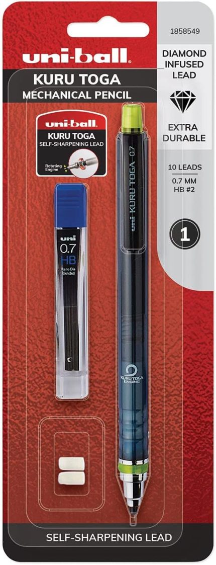 Kuru Toga HB #2 mekanik kurşun kalem 0,7 mm kurşun kalem ve silgi