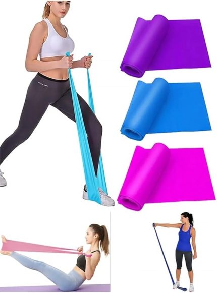 Direnç Lastiği – 90x7,5 cm Farklı Dirençlerde Pilates Bandı Seti 1 Adet