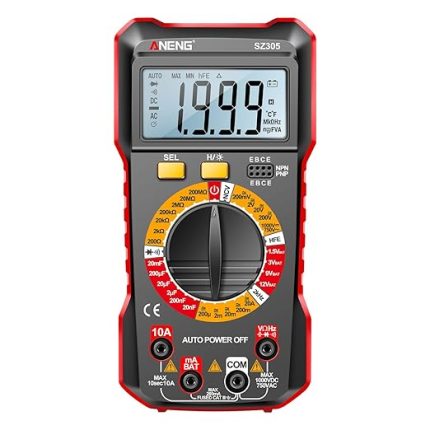 SZ305 Multi Kondansatör Test Cihazları Profesyonel 1999 Akıllı Volt Ohm yi Hızlı Doğru Bir Şekilde Ölçer Gerilim Akım Direnç Kondansatör Frekansı Diyot hFE