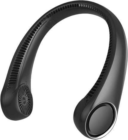 Boyun Vantilatörü, Eller Serbest Bıçaksız, 360° Soğutma Kişisel Vantilatörü, Dış Mekan İç Mekan için Giyilebilir Sessiz Fan, Erkek Kadın Anne Baba için Doğum Günü Hediyeleri, 4000mAh Pil