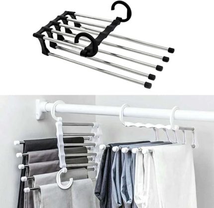 Dolap İçi Pantolon Kravat Şal Askı Sistemi Düzenleyici Katmanlı Askılık Organizer