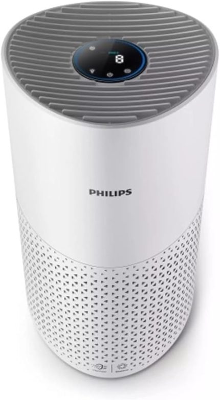 1000 Serisi Air Purifier Hava Temizleme Cihazı, 300m³/sa Temiz Hava Hızı, HEPA ve Aktif Karbon Filtresi, Sessiz, Beyaz, AC1711/10