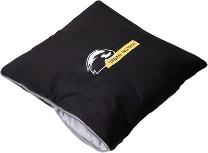 Badger Pratik Battaniye Olabilen Yastık Gri Fermuarli Gri 2'si Bir Arada (50x50 cm - 145x200 cm)