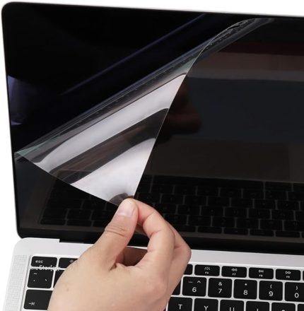 MacBook Pro 16.2 inç M2 M3 M4 Uyumlu Parlak Anti Scratch Ekran Koruyucu Retina Net Görüntü Cam Hissi Göz Konforu Touch ID Şeffaf