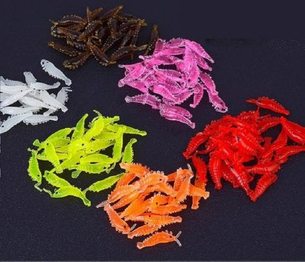 30 Adet-6 Renk-Silikon Balık Yemi-Gerçek Görünümlü-Sahte Yapay Karides, Ardeppo, Karışık Renkler, 2, 5 Cm