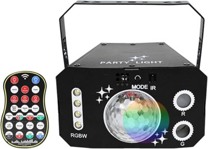 LED yedi renkli sihirli küre ışık KTV bar flaş ışıkları parti kontrolü patlama flaş ortam ışığı DMX UV ışığı RGB flaş projektör uzaktan kumandalı flaş ışığı Barlar, KTV, balo, düğünler vb. i