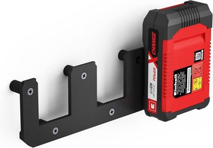 Designs Einhell 18 V akü Power-X-Change batarya için uygun akü duvar askısı (3 pil)