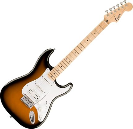 0373202503 (Sonic™ Stratocaster® HSS FSR Akçaağaç Klavye Beyaz Pickguard 2 Ton Sunburst)