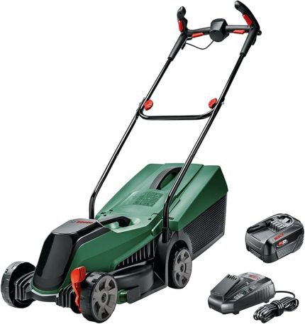 Home and Garden Akülü Çim Biçme Makinesi CityMower 18V-32-300 (18 Volt, 1x akü, kesme genişliği: 32 cm, 300 m²'ye kadar çim biçme, karton ambalajda)