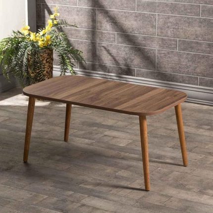 Sehpa Ahşap Torna Ayak Kare Ceviz