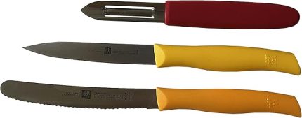 Twin Grip Bıçak Seti, Paslanmaz Çelik, 3 Parça