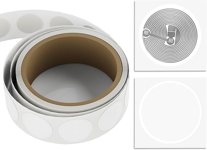 adet TimesKey NFC Çıkartması NTAG 213 Tam Programlanabilir NTAG213 NFC Etiketleri Dairesel Çıkartmalar, Android ve Diğer NFC Etkin Cihazlarla Uyumlu 144 Bayt Bellek