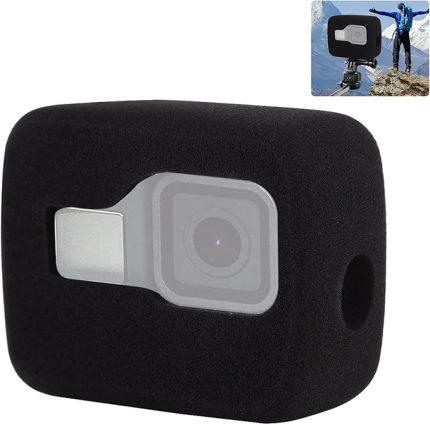 Windslayer gövde kapağı, GoPro Hero 8 için siyah, köpük ön cam muhafazası, optimum ses kaydı için rüzgar gürültüsünü azaltır