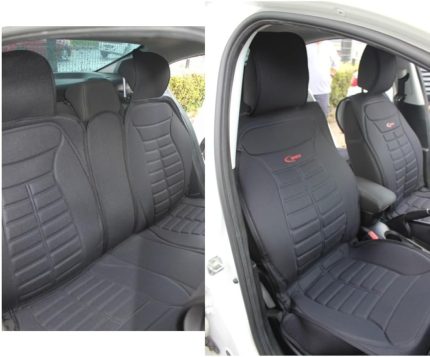 Sandero Stepway ile Uyumlu Lüx Oto Koltuk Minderi Ön Arka 5'li Set Five Star Serisi SİYAH