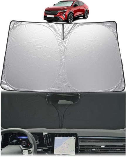 Renault Rafale/Espace 6 2024 2025 2026 ile uyumlu ön cam iç güneş koruması, Rafale 2024'ten itibaren - Ön cam güneş şemsiyesi, güneş siperliği, soğutma, UV koruması, Rafale 2025 aksesuarı